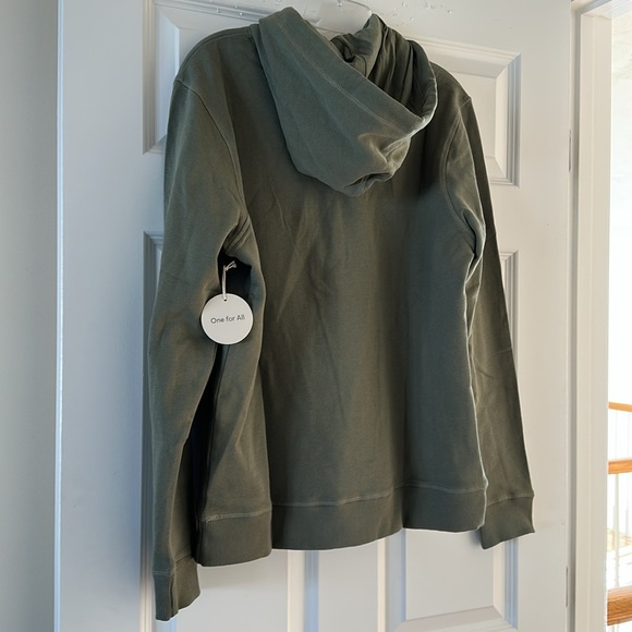 PACT 100% Organic Cotton Cotton Caper One For All Unisex Hoodie Sage (XS) BNWT - Picture 6 of 11